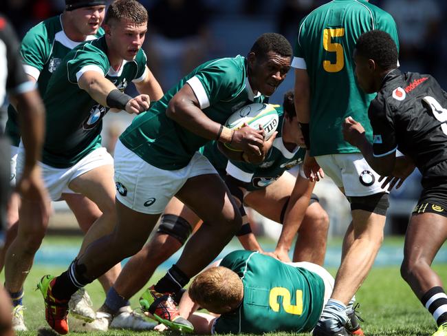 Apenisa Driti runs the ball for Australia Barbarians. Picture: SPA Images