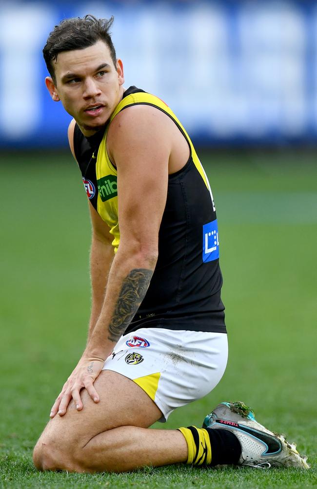 Daniel Rioli could still be on Richmond’s list in 2030 if he doesn’t seek a new home. Picture: Josh Chadwick/Getty Images.