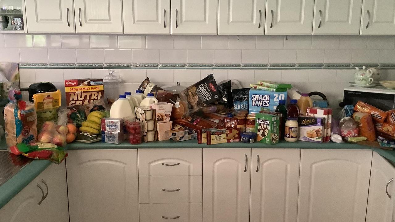 This entire grocery shop cost just over $222 in 2022. Picture: Kerry Clements/Budget Friendly Meals Australia