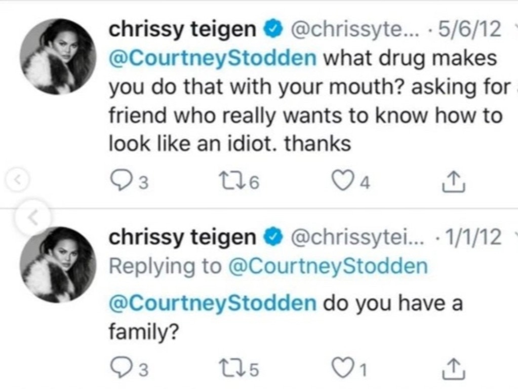 35-year-old Teigen is already copping heat for inappropriate tweets about Courtney Stodden.