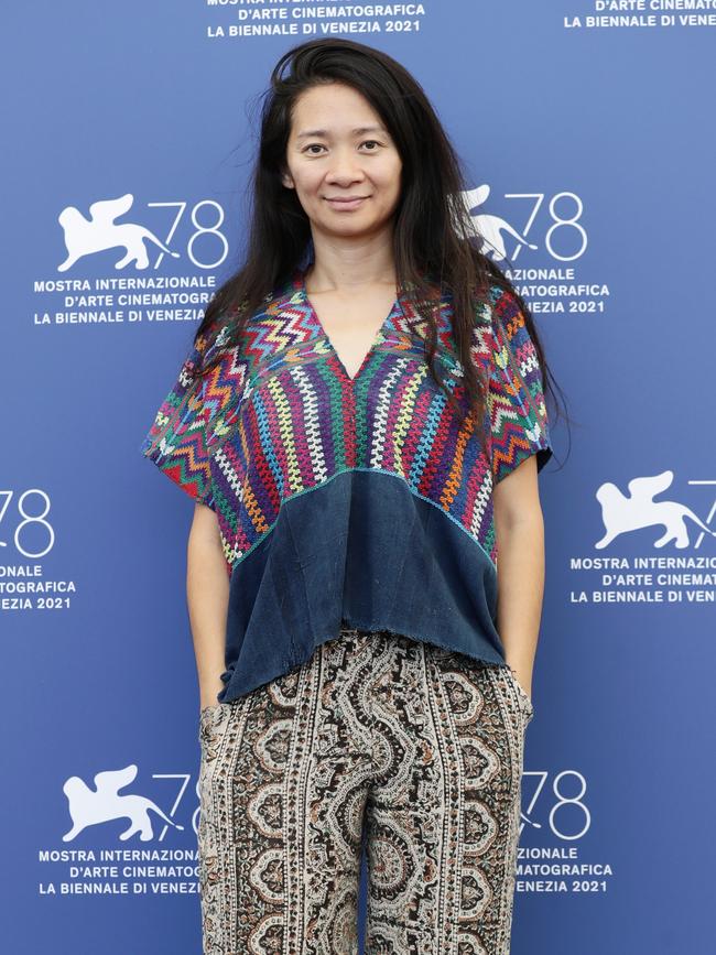 Chloe Zhao at the jury photocall in Venice. Picture: Getty.