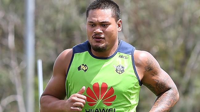 Joseph Leilua is set to return for the Raiders. Picture: Kym Smith