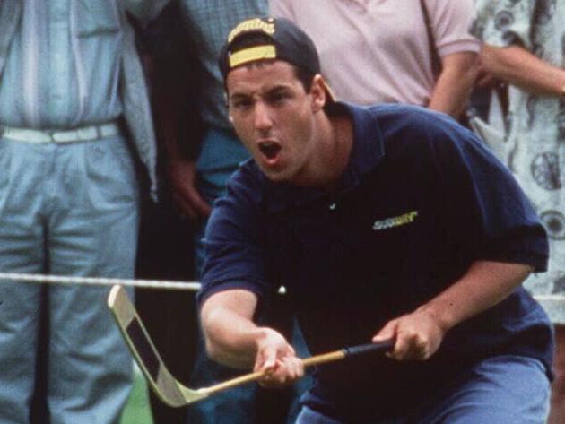 Adam Sandler in  "Happy Gilmore" Aug 1996 movies film scene actor headshot