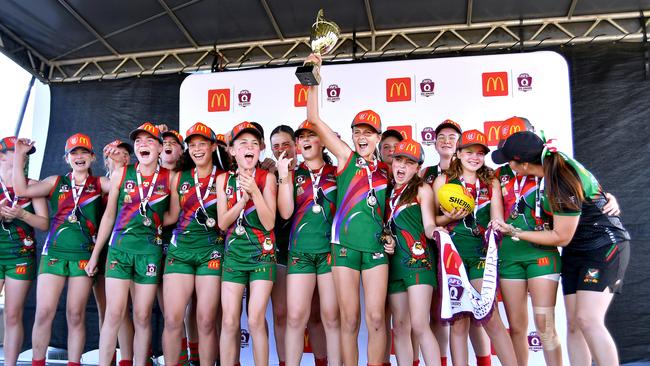 Action from Saturday's McDonaldâ€™s South East Queensland Youth Grand Finals played at Yeronga AFC. 2 September 2023. Picture, John Gass