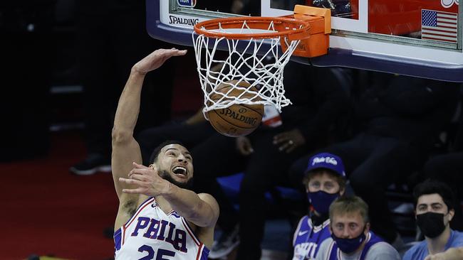 The man does know how to dunk. Photo: Tim Nwachukwu/Getty Images/AFP