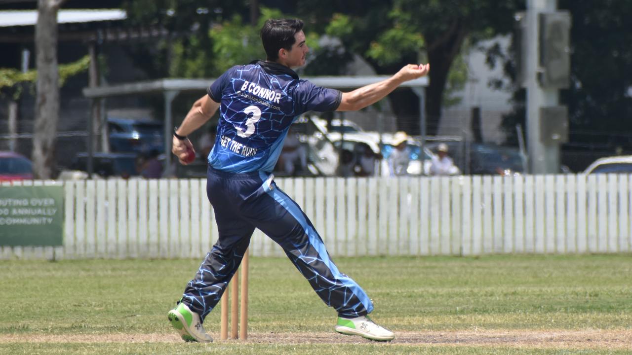 The Four Skins versus Got the Runs (first grade turf) at Rockhampton Cricket's Country Carnival on January 25, 2025.
