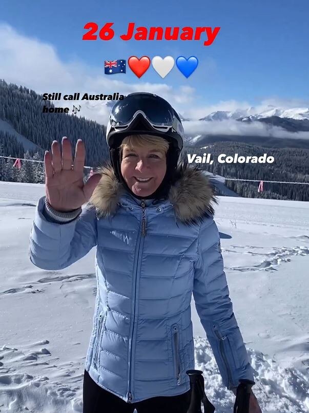 Julie Bishop getting some pointers in Colorado. Picture: Instagram