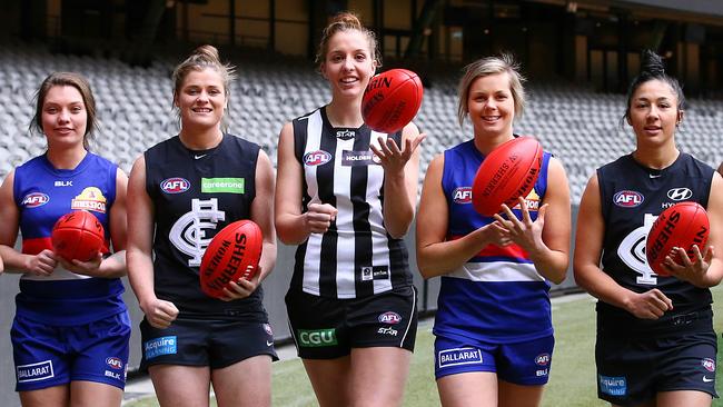 The AFLW’s stars will feature in State of Origin. Picture:Wayne Ludbey