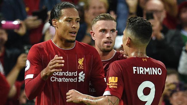 Defender Virgil van Dijk got on the scoresheet early for Liverpool.