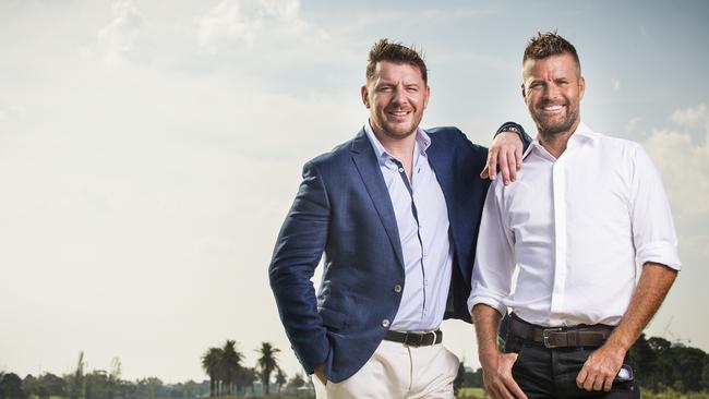 Evans became a household name alongside Manu Feildel (left) on MKR. Picture: Eugene Hyland