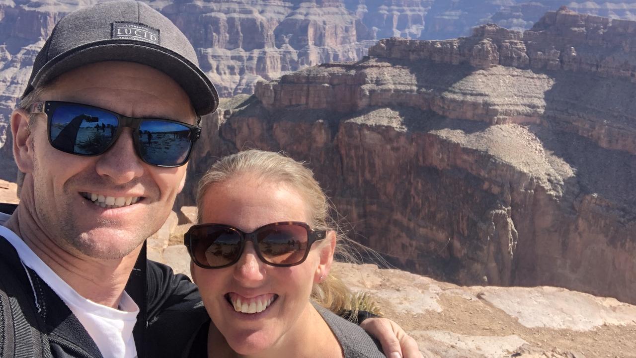 Mr Culver and Ms Caccioppoli on their 2019 holiday in the US. Picture: supplied