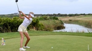 Golfer Raegan Denton is described as the best young female golfer in the state. Picture: Supplied