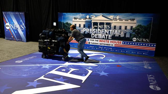 The debate between Kamala Harris and Donald Trump will be held in Philadelphia. Picture: Kevin Dietsch/Getty Images via AFP