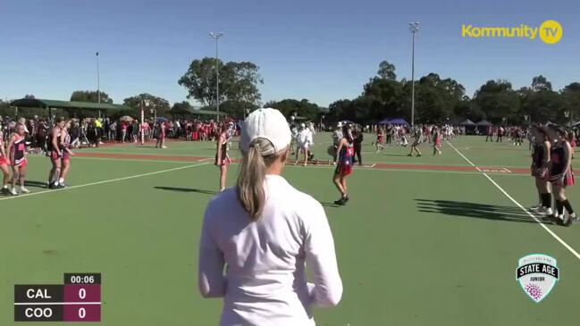 Replay: Netball Queensland State Age Titles - Caloundra Red v Coolum Black (U13)