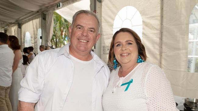 Cr Justin Englert and Gillian Hayles at the Touch of Teal Soiree for the Trudy Crowley Foundation at the Mantra at the Harbour on Friday, September 8. Picture: Michaela Harlow