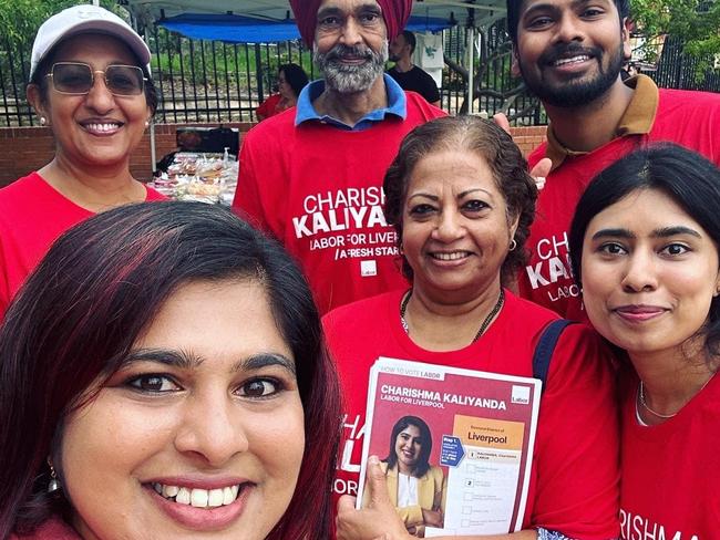 Liverpool MP Charishma Kaliyanda, bottom left. Picture: Facebook.