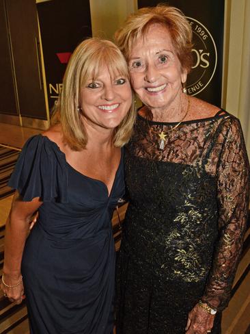 Donna Gates and Daphne Pirie at Gold Coast Sports Awards dinner at QT Resort, Surfers Paradise. Picture: Regina King