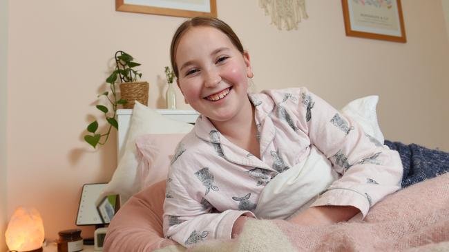 Sylvia, 12, says she used to have to get up at 6am to get to school. Picture: Josie Hayden