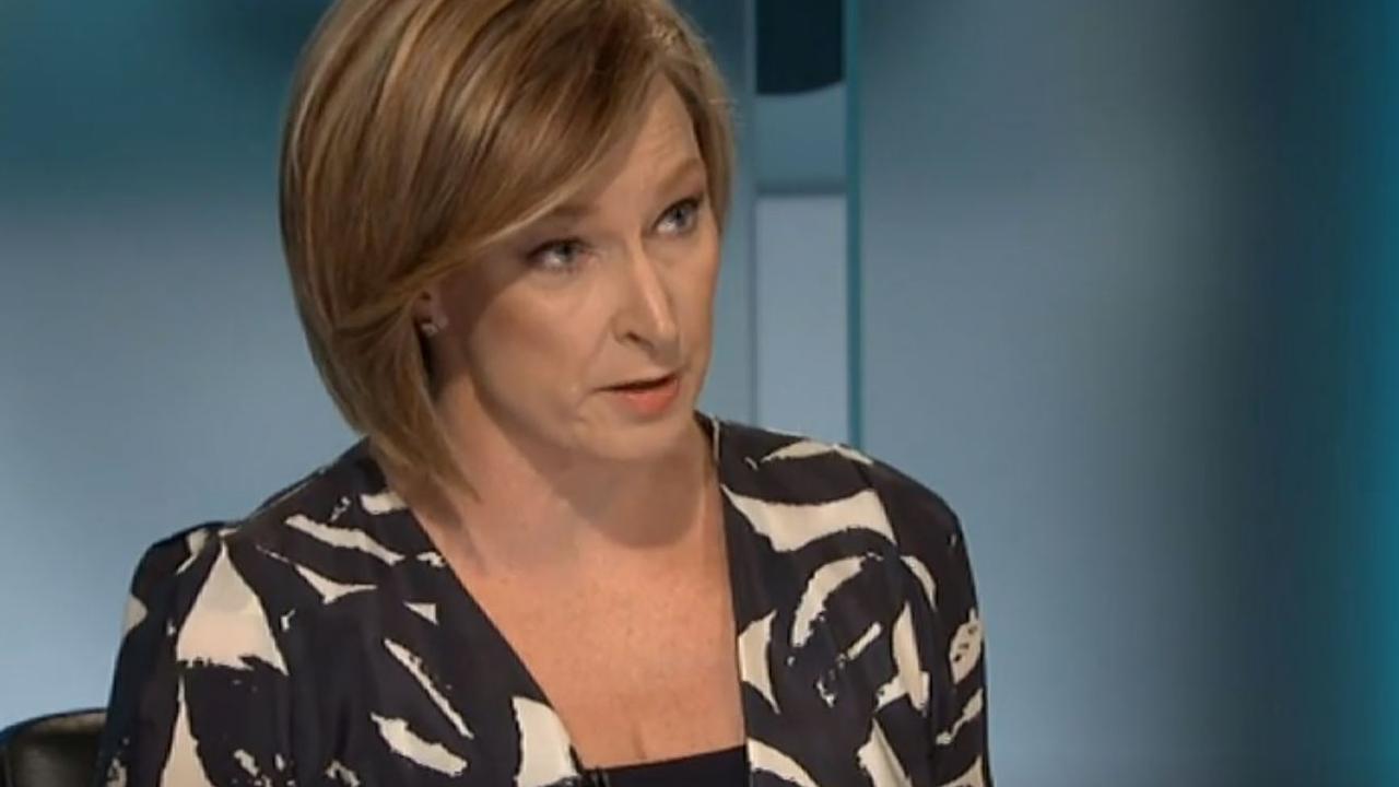 ABC 7.30's Leigh Sales said Government criticism of the big banks was just “hot air” that didn’t change anything. Picture: ABC.