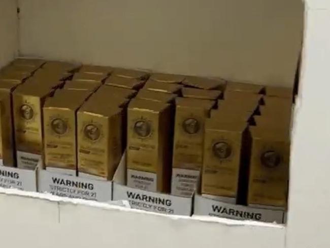 Almost $1 million worth of illicit tobacco products have been seized by Consumer and Business Services and SAPOL in the past two weeks. Picture: Supplied