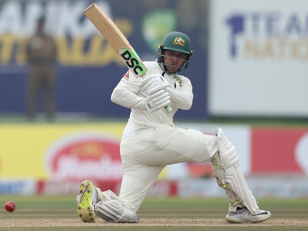 Usman Khawaja revealed Australian coach Andrew McDonald’s plea to play on until the series in Sri Lanka. Picture: Getty Images