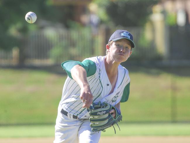 Met North V Sunshine Coast at the 12-14 years QLD School Sport 12-14 years Baseball Championships at Benowa. Picture: Glenn Campbell