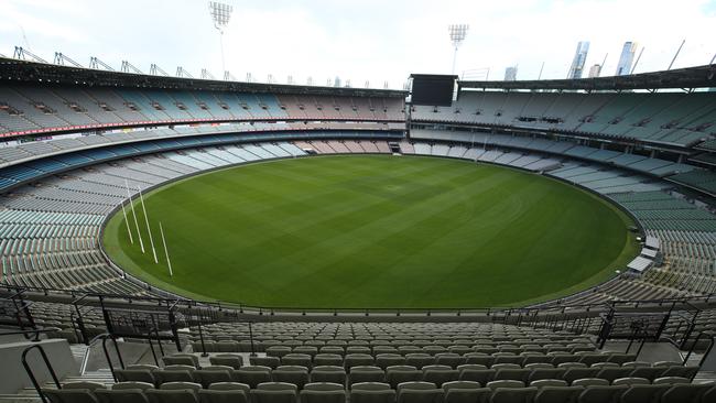 The chances of crowds for a Grand Final at the MCG look remote. Picture: Getty Images