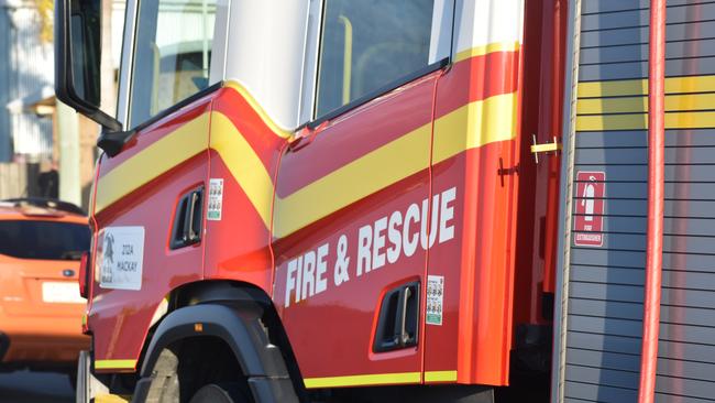 Queensland Fire Department crews were called to the Cunningham Highway east of Warwick after reports a truck was on fire.