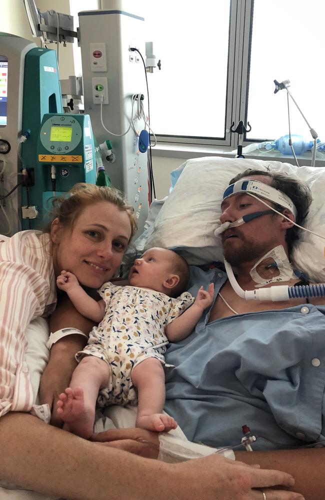 Dr Bradley MacDonald spent more than a month in ICU with life-threatening sepsis. Picture: Supplied