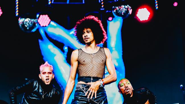 Keiynan Lonsdale performs onstage during the OUTLOUD: Raising Voices concert in Los Angeles, California. Picture: Matt Winkelmeyer/Getty Images