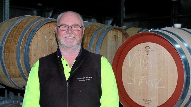 Ridgemill Estate winemaker Peter McGlashan has been awarded the 2016 Queensland Winemaker Bursary. Picture: Liana Turner