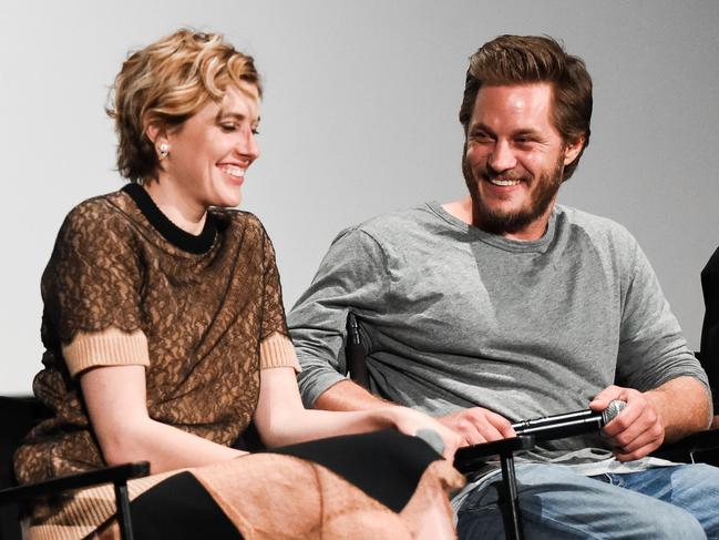 Travis teams up with Greta Gerwig for the film "Maggie's Plan", also starring alongside Julianne Moore and Ethan Hawke. Picture: Emma McIntyre/Getty Images