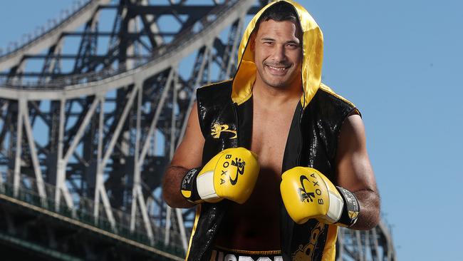 Justin Hodges continues his boxing career in Sydney next week.