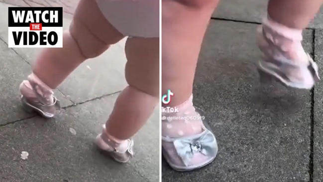 Mother slammed on TikTok for putting her baby daughter in high