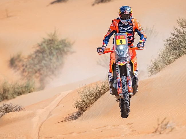 Daniel 'Chucky' Sanders won the 2025 Dakar Rally in Saudi Arabia. Picture: Instagram