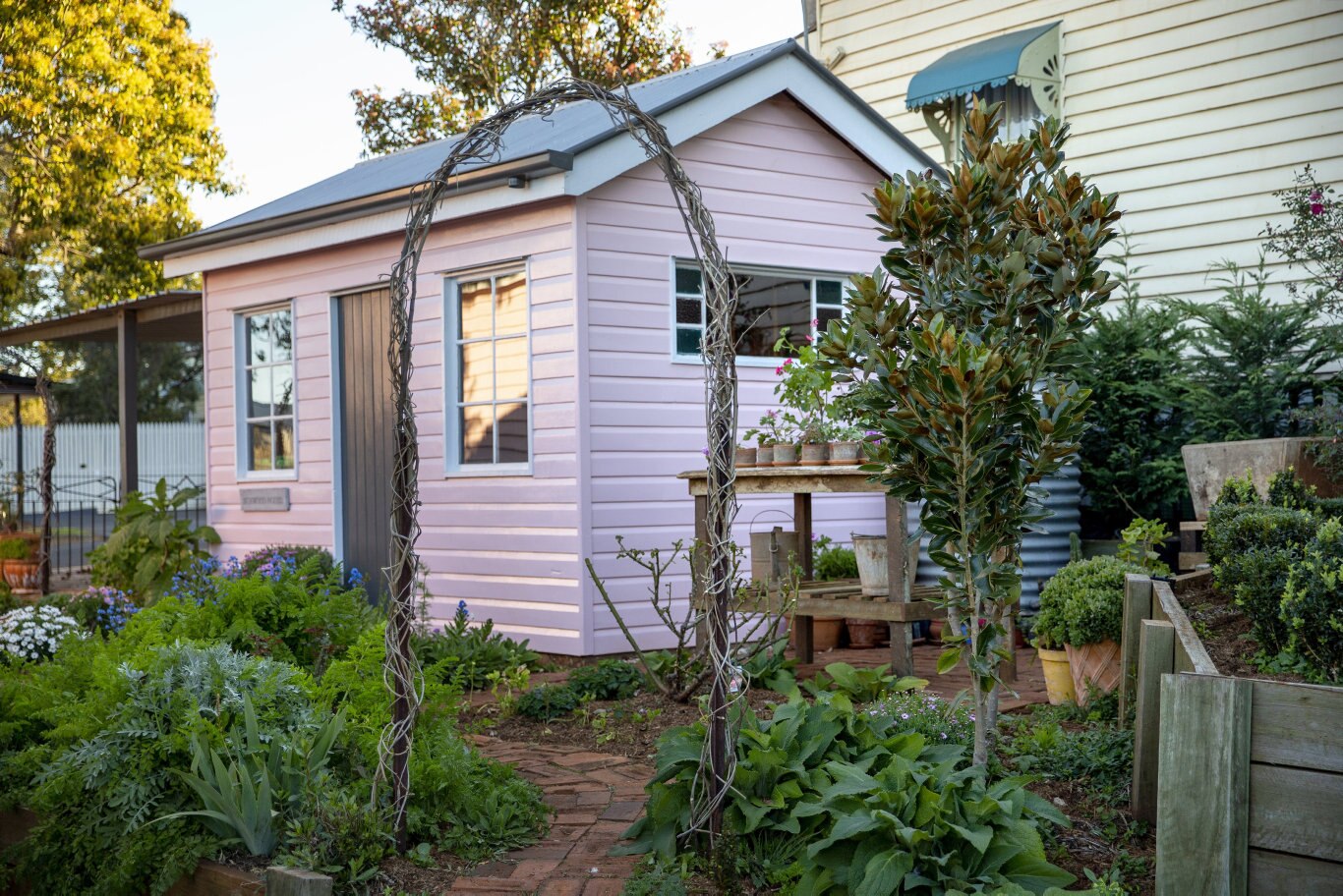 Garden For Good. Caitlyn Mason and Sam Clothier. Picture: Sarah Marshall