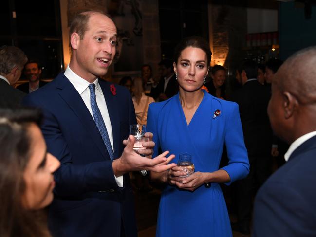 The royals spoke with guests at a reception for the key members of the Sustainable Markets Initiative and the Winners and Finalists of the first Earthshot Prize Awards at the Clydeside Distillery. Picture: Getty Images