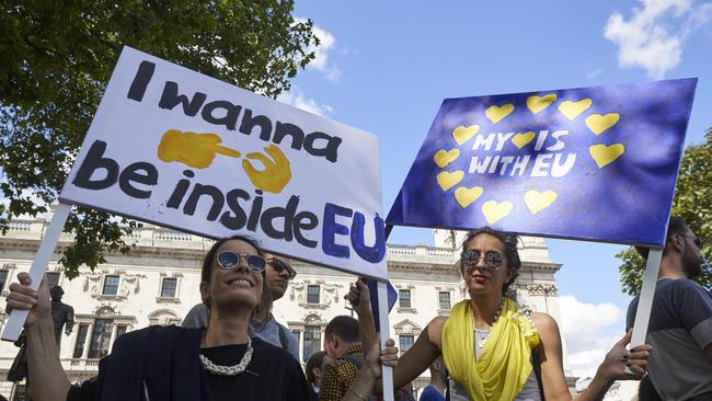 EU Remainers protest in London. (Pic: AFP/ Niklas Halle’n)