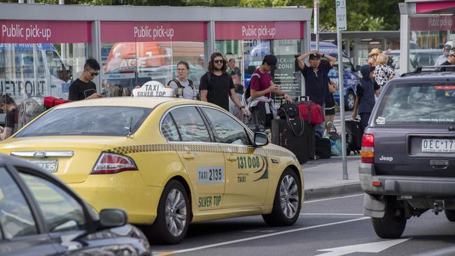 Increased cab fares to Melbourne Airport will take effect from September 23. Picture: Jason Edwards