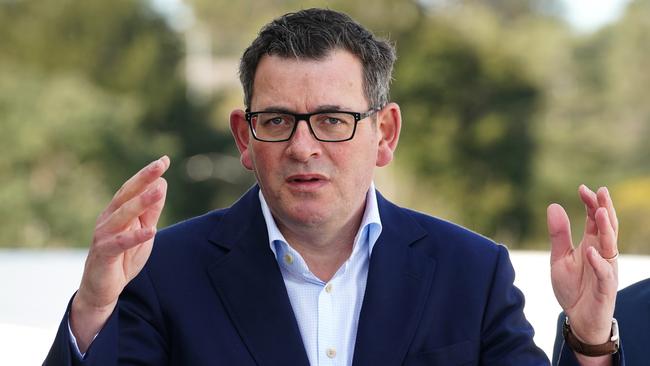 Victorian Premier Daniel Andrews has been accused of putting people’s welfare at risk by not allowing pokie venues to end their licences. Picture: Luis Enrique Ascui