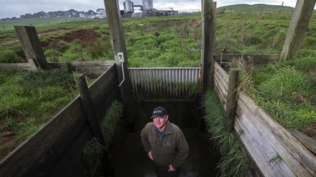 Gary Watson at his weeping wall.