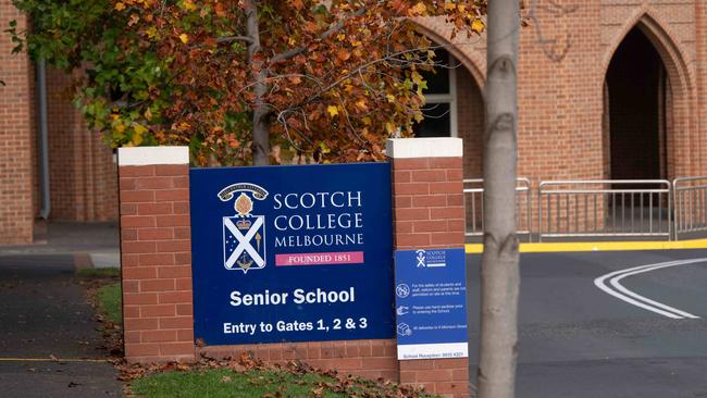 Scotch College in Hawthorn. Picture: Tony Gough