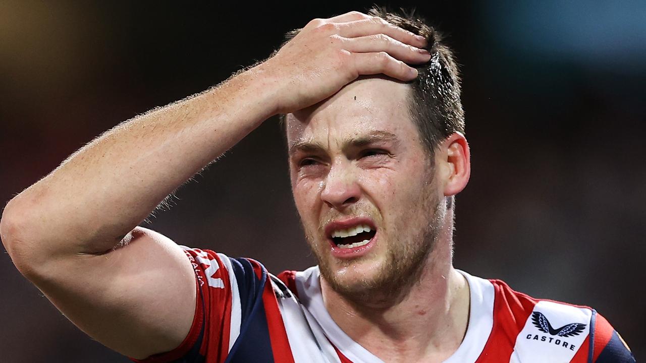 Luke Keary is set to play for the Roosters this weekend after copping a head knock last week. Picture: Mark Kolbe/Getty Images