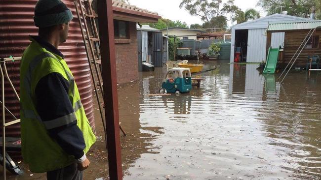 Old Noarlunga home after the one-in-50-year storm in 2016. Picture: Supplied