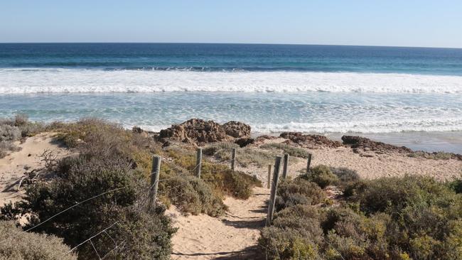 Back Beach near Streaky Bay where two women have drowned. Picture: Supplied