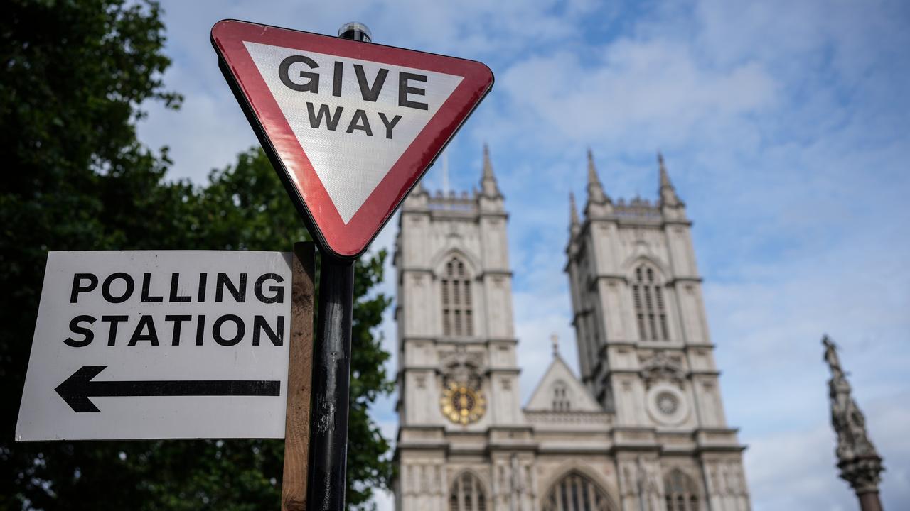 A polling station near Westminster Abbey. Picture: Christopher Furlong/Getty Images