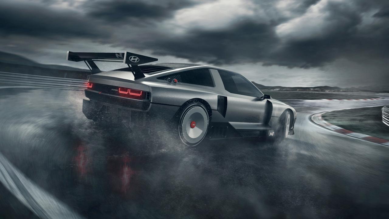The concept sends more than 500kW to the rear wheels.