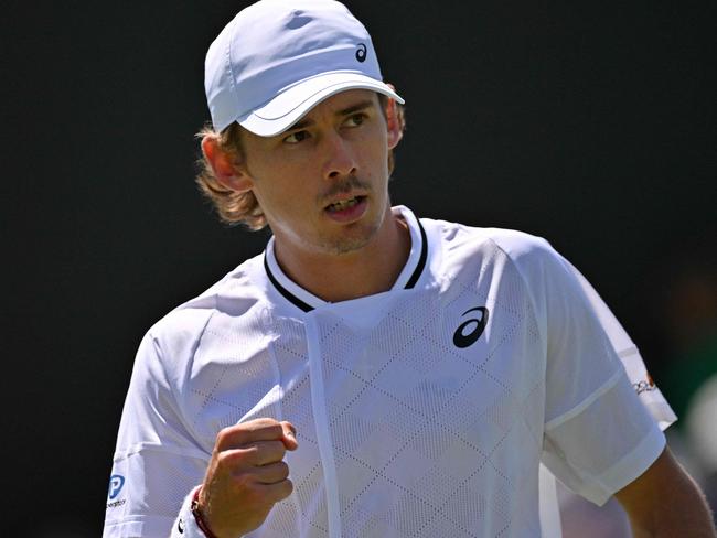 Alex De Minaur has cruised into the third round at Wimbledon. Picture: AFP
