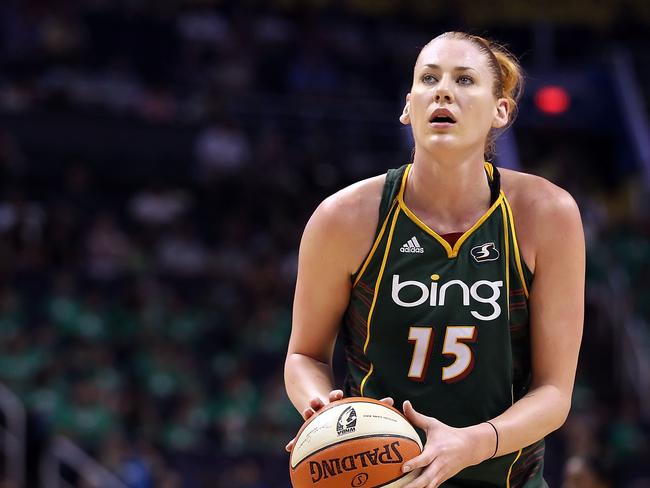 PHOENIX - JULY 14: Lauren Jackson #15 of the Seattle Storm takes a free throw shot during the WNBA game against the Phoenix Mercury at US Airways Center on July 14, 2010 in Phoenix, Arizona. The Storm defeated the Mercury 111-107 in triple overtime. NOTE TO USER: User expressly acknowledges and agrees that, by downloading and or using this photograph, User is consenting to the terms and conditions of the Getty Images License Agreement. (Photo by Christian Petersen/Getty Images)