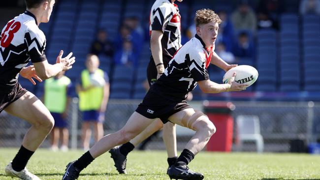 Xavier Cacciotti, pictured here in the 2022 NRL Schoolboys Cup, was a standout performer this weekend for Monaro Colts. Picture: Jonathan Ng